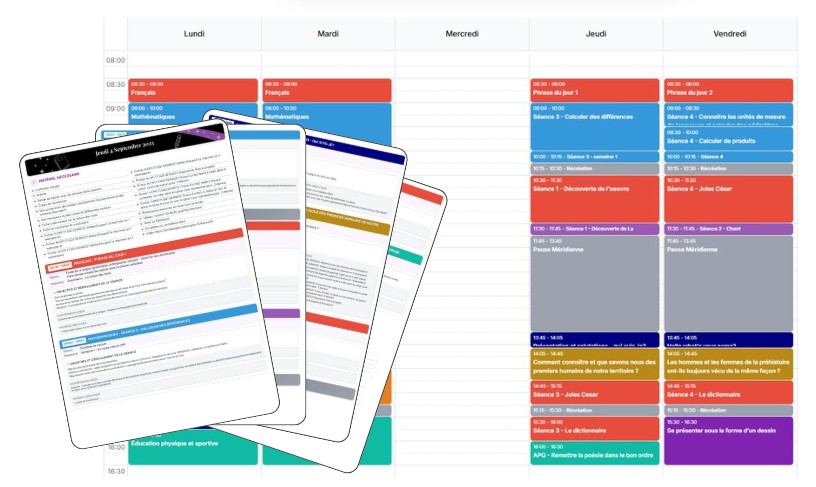 Aperçu du cahier journal