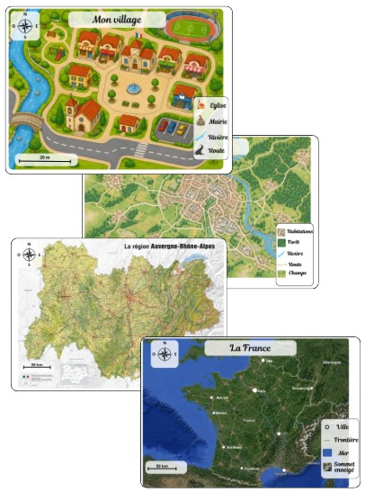 Géographie CP / CE1 / CE2 — Découvrir les cartes