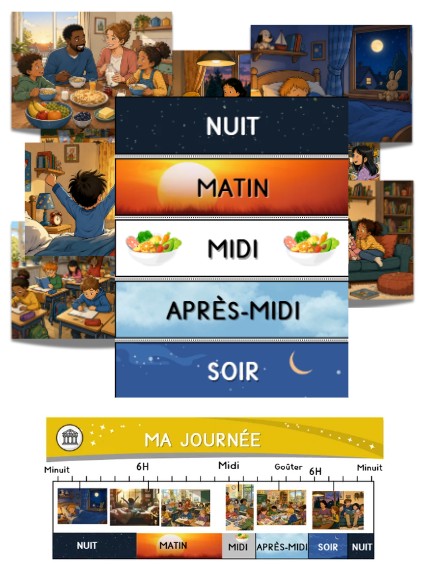 Histoire CP / CE1 / CE2 — La journée